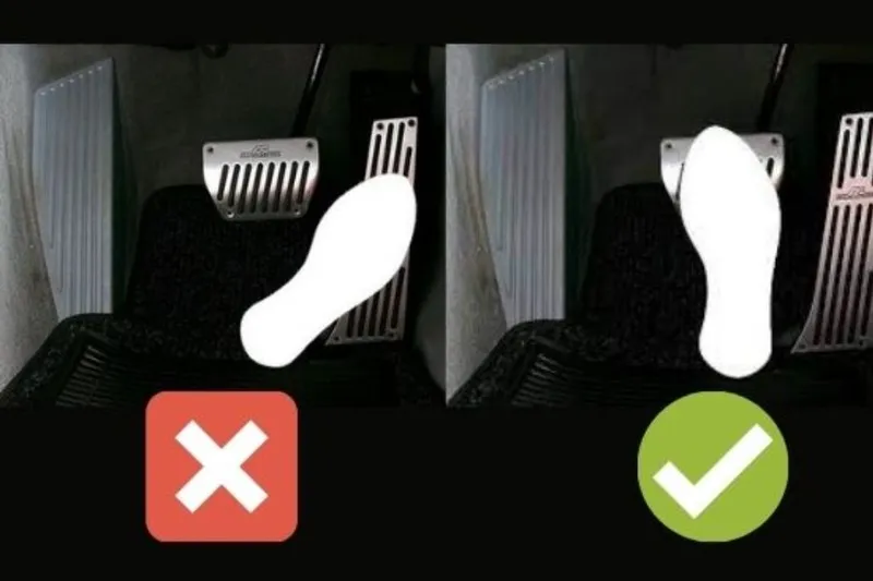 Kinh nghiệm tránh nhầm chân ga và chân phanh