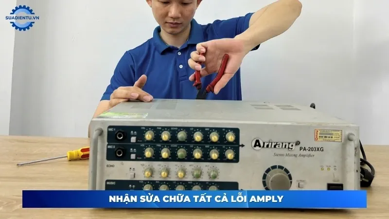 khắc phục sự cố khi sửa chữa amply tại tphcm