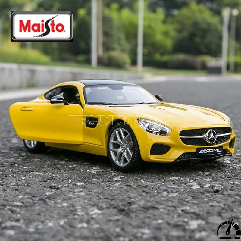 Xe mô hình Mercedes AMG GT Yellow 1:18 Maisto