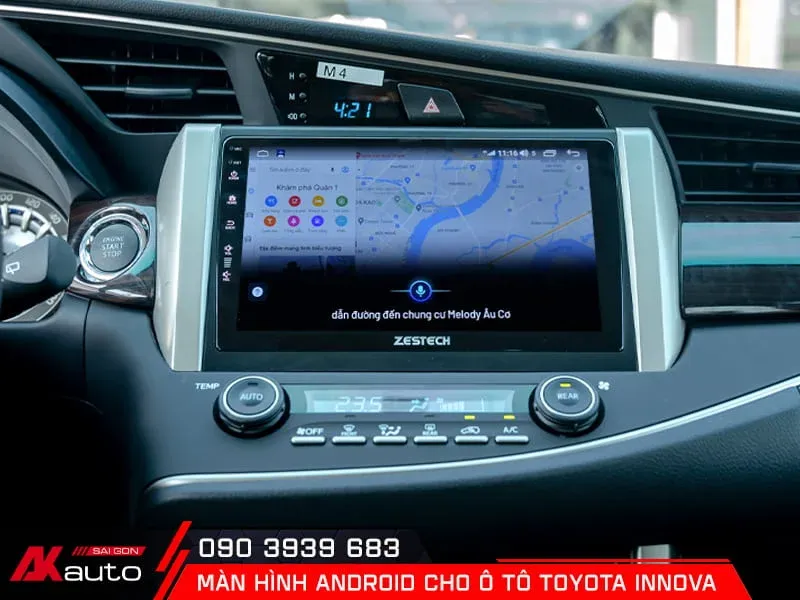 Tích hợp phím trợ lý giọng nói qua vô lăng xe Innova Toyota