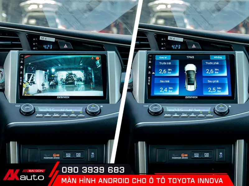 Hiển thị hình ảnh từ các thiết bị hỗ trợ lái xe an toàn