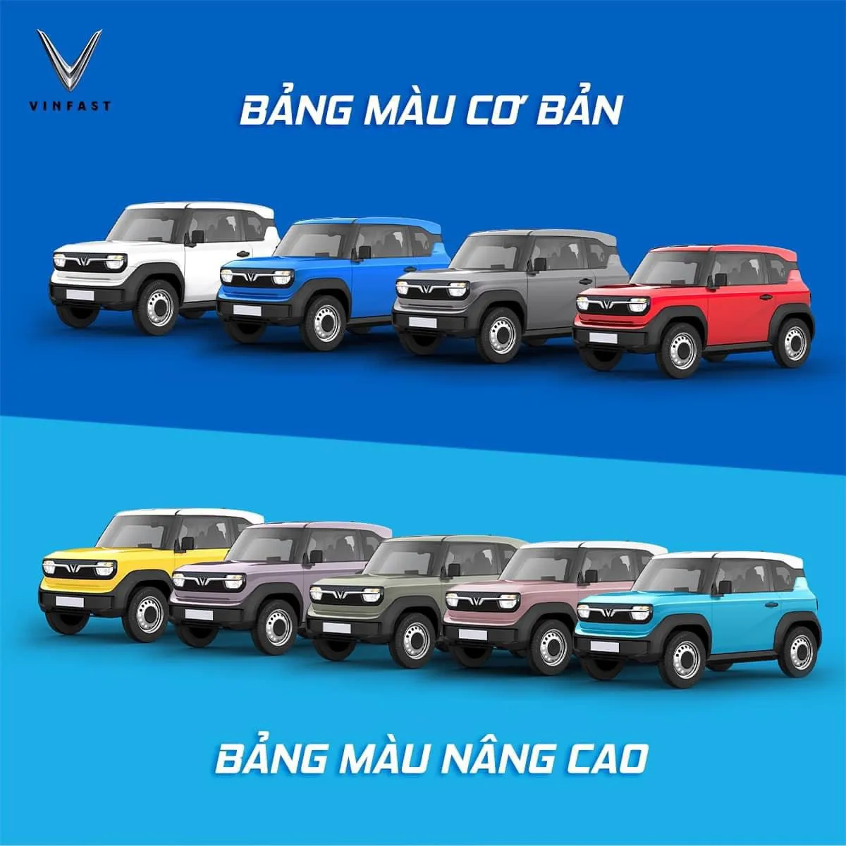 Bảng màu xe VinFast VF3