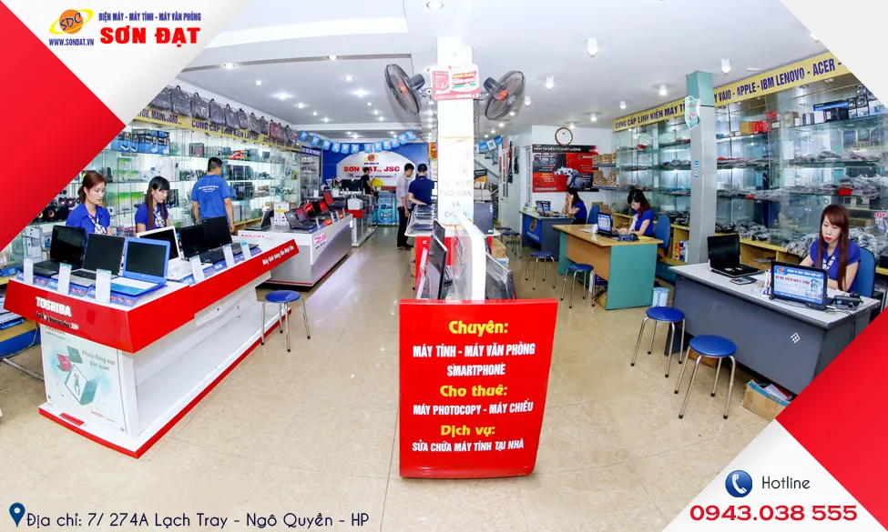 Hệ thống máy móc hiện đại tại Bệnh viện máy tính Sơn Đạt