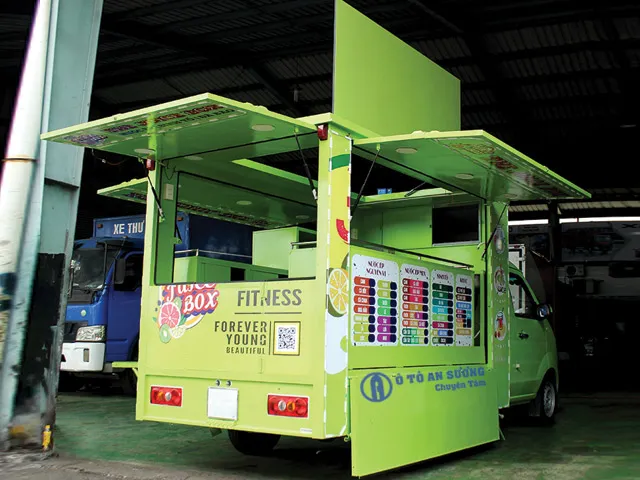 Xe tải bán hàng lưu động hoàn cải thùng