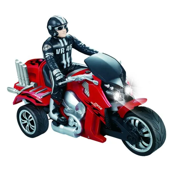Xe mô tô 3 bánh Max Trike màu đỏ với tính năng ôm cua chân thực