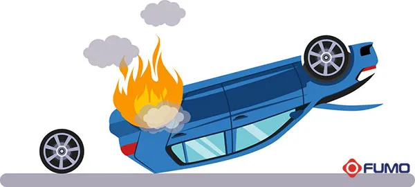 nằm mơ thấy ô tô bị lật đánh con gì may mắn