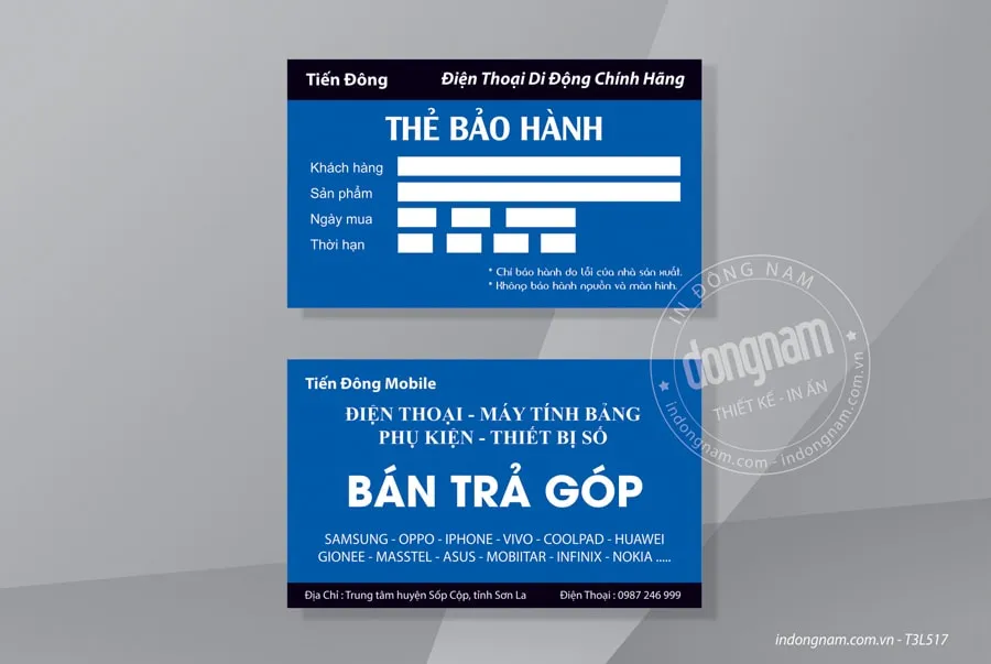 Mẫu phiếu bảo hành xe tải JAC khổ A5 gấp đôi, chứa đầy đủ thông tin kỹ thuật và điều khoản bảo hành