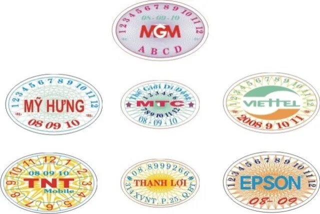 Phiếu bảo hành hình elip