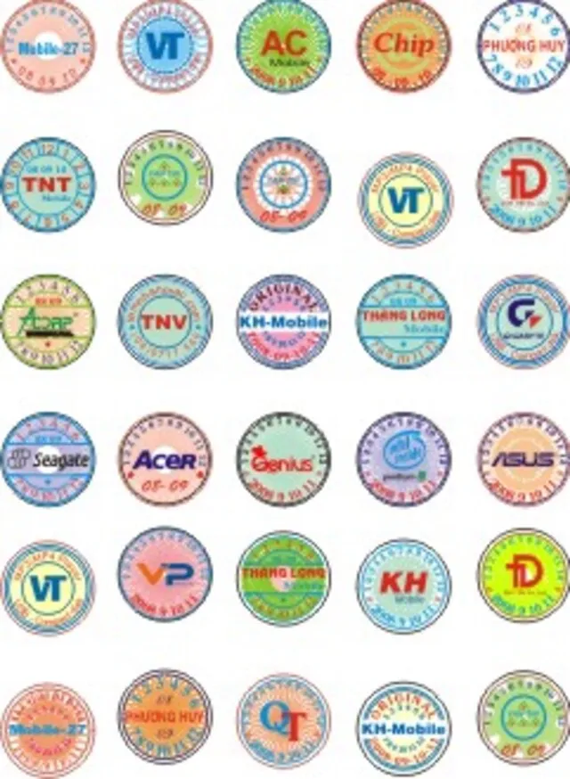 Phiếu bảo hành hình tròn