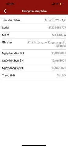 Thẻ sản phẩm đã kích hoạt thành công