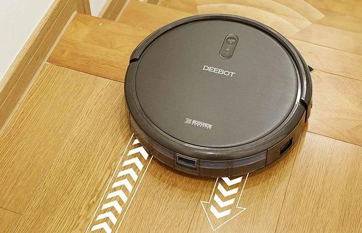 Robot hút bụi cảm biến thông thường có chế độ chống rơi cầu thang an toàn