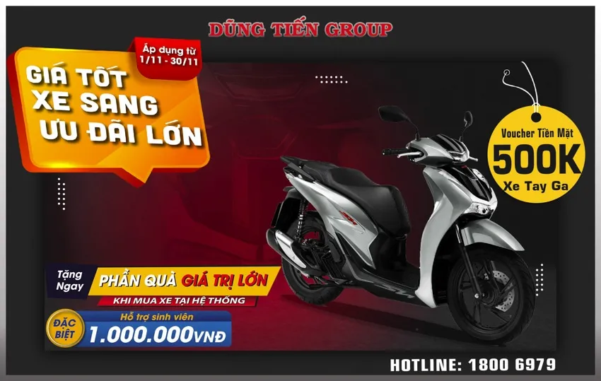 Khuyến Mại Honda SH 125/150i Tháng 11 2021