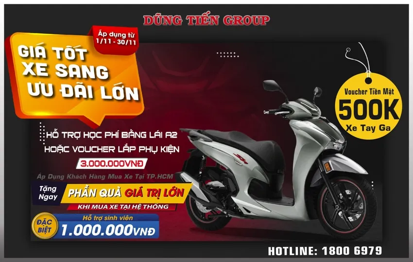 Khuyến Mại Honda SH 350i Tháng 11 2021