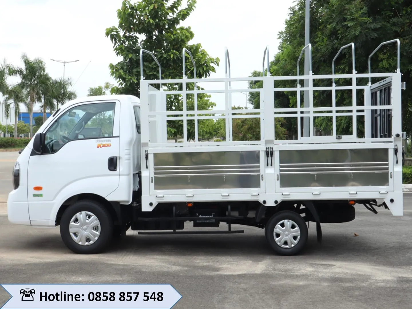 Thùng mui bạt xe Kia K200 kích thước dài 3.2 mét