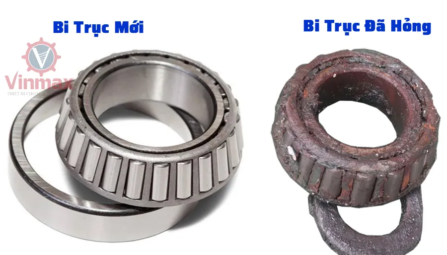 Kiểm tra và thay thế ổ bi tay quay máy trộn bê tông