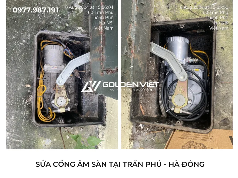 Sửa motor cổng tự động âm sàn