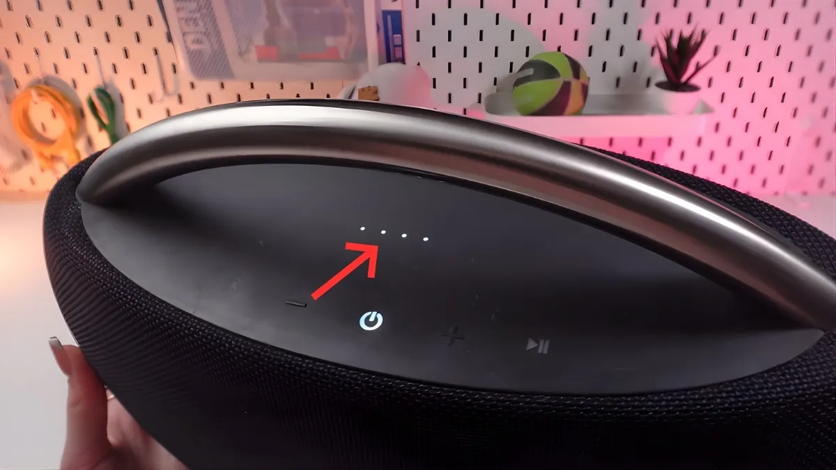 Kiểm tra đèn tín hiệu và vệ sinh cổng sạc cho loa