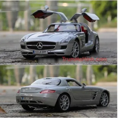 Xe mô hình Mercedes SLS Silver 1:18 Maisto