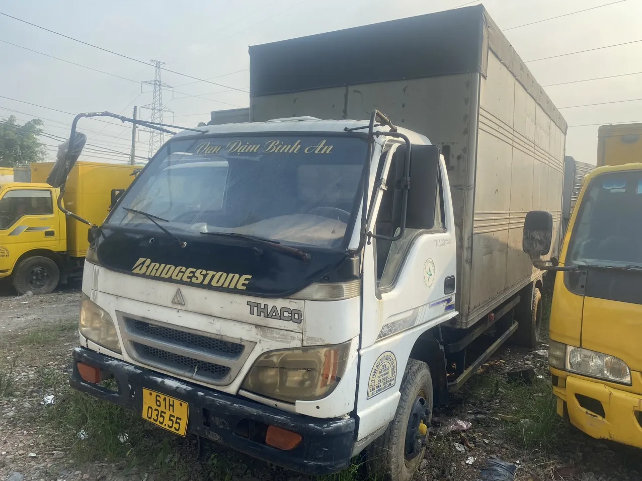 Thaco 3.5 tấn cũ thùng kín dài 5 mét