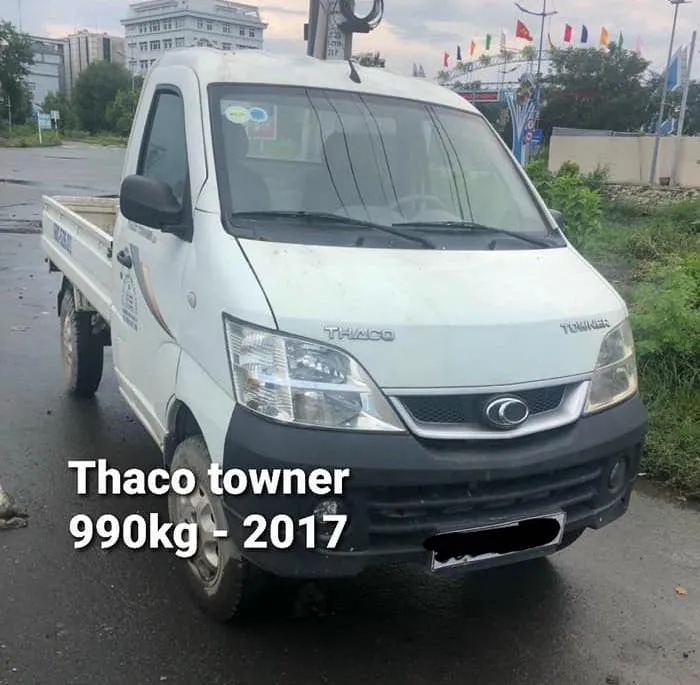 Xe tải Thaco Towner đời 2017 thùng lửng cũ giá tốt