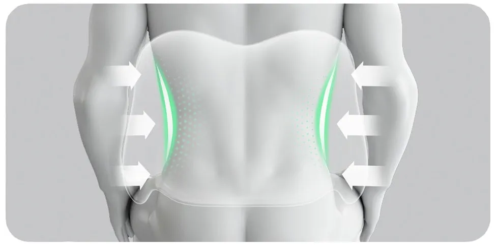 Thiết kế gối tựa lưng 70mai tuân thủ nghiêm ngặt hình dáng sinh học của cột sống