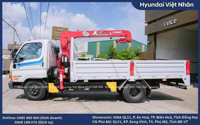 Bảng thông số kỹ thuật và báo giá tham khảo xe tải cẩu N650L