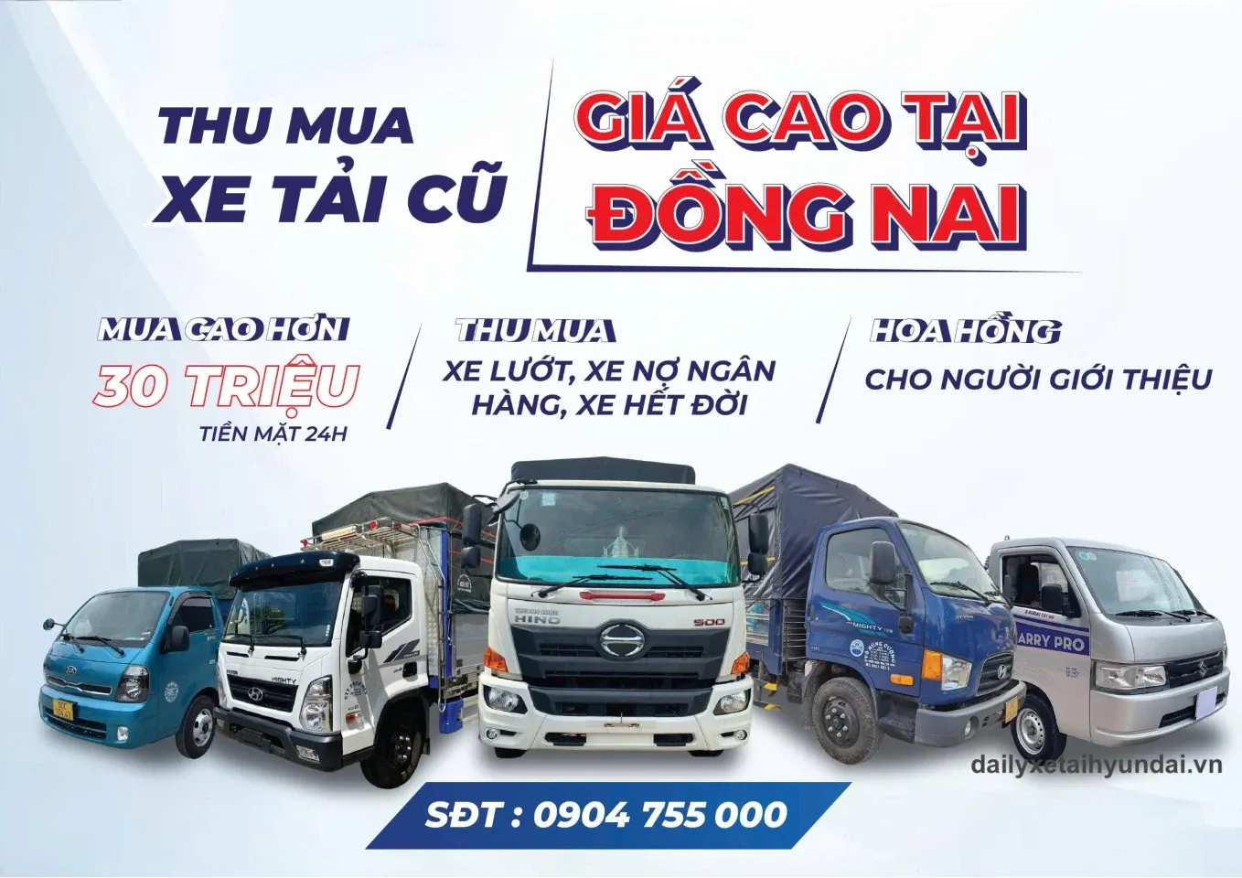 Dịch vụ thu mua xe tải cũ Đồng Nai chuyên nghiệp giá cao năm 2026