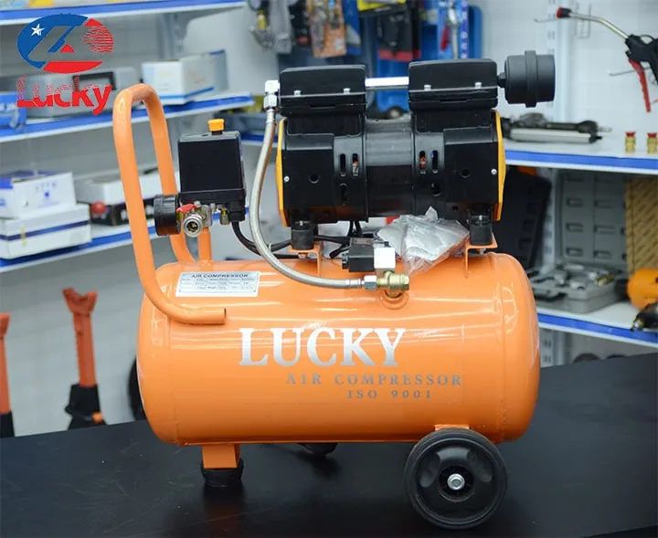 Máy nén khí mini hỗ trợ bơm lốp xe container