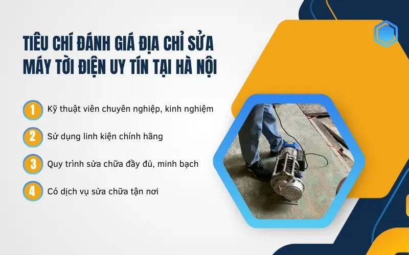 Tiêu chí lựa chọn cơ sở sửa chữa máy tời điện chất lượng