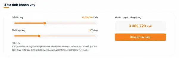 Công cụ của Tài chính Mirae Asset