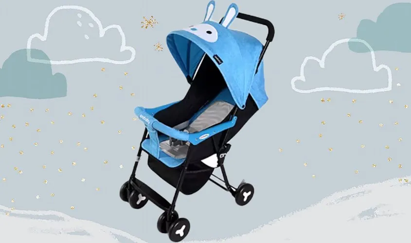 Xe đẩy SeeBaby QQ2-1 với khung sắt và phanh kép