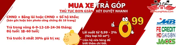Thủ tục trả góp xe máy đơn giản chỉ cần CCCD gắn chip