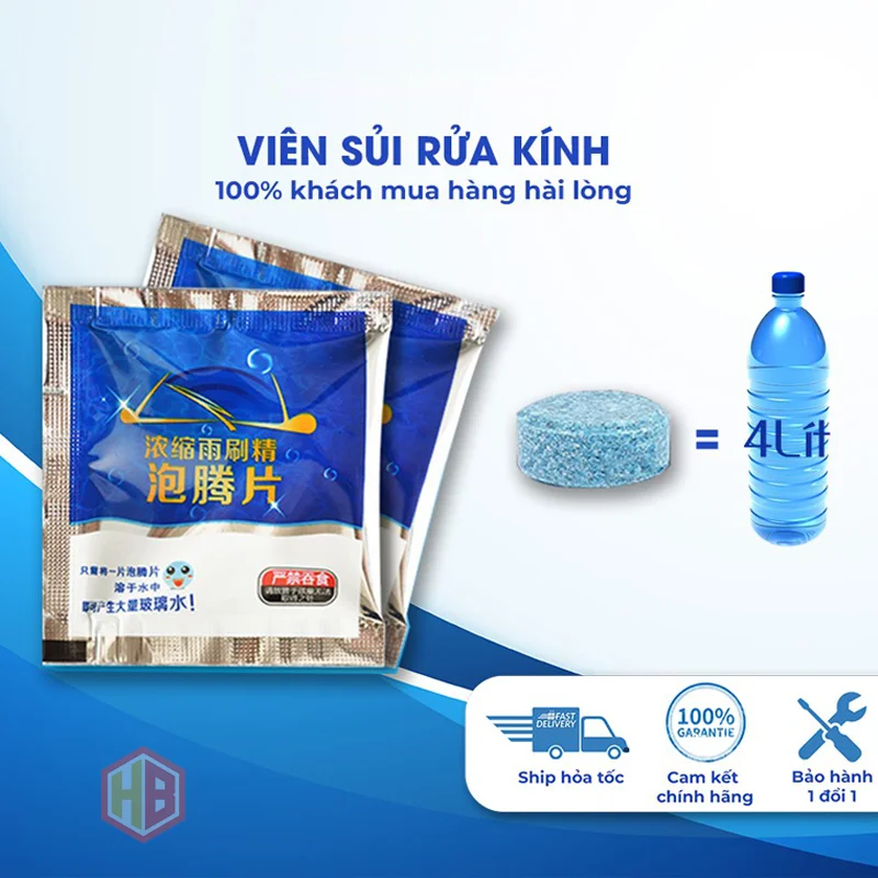 Viên Sủi Rửa Kính Ô Tô: Giải Pháp Làm Sạch Hiệu Quả