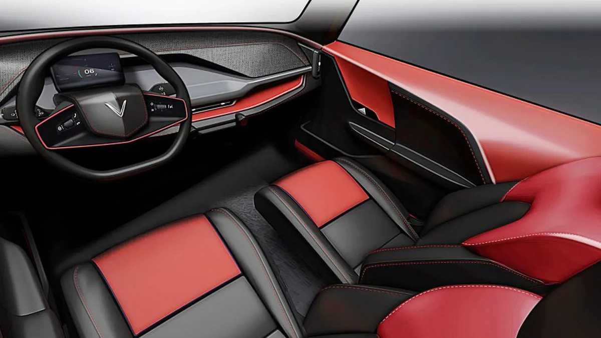 Nội thất VinFast VF3 màu đen