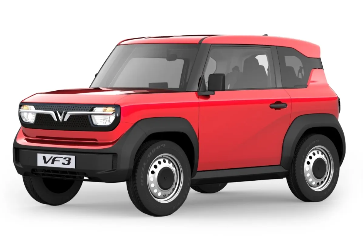 VinFast VF3 màu đỏ Crimson Red