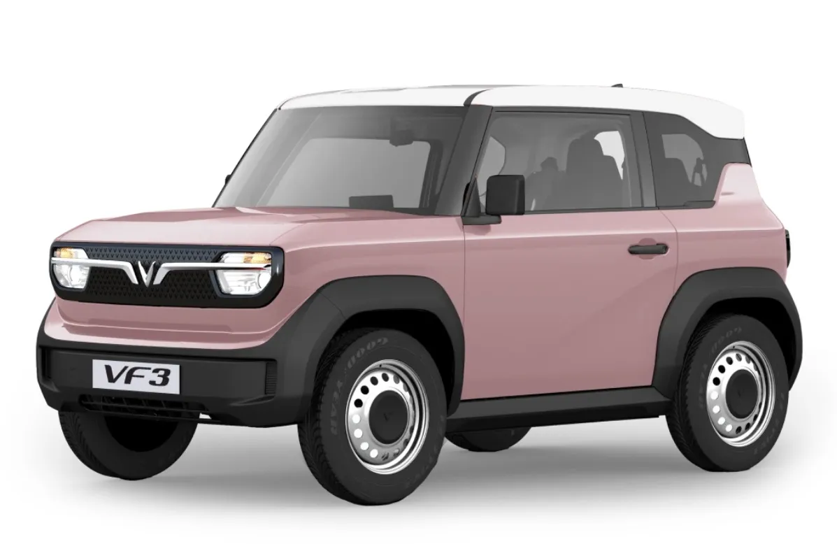 VinFast VF3 màu hồng phấn Rose Pink