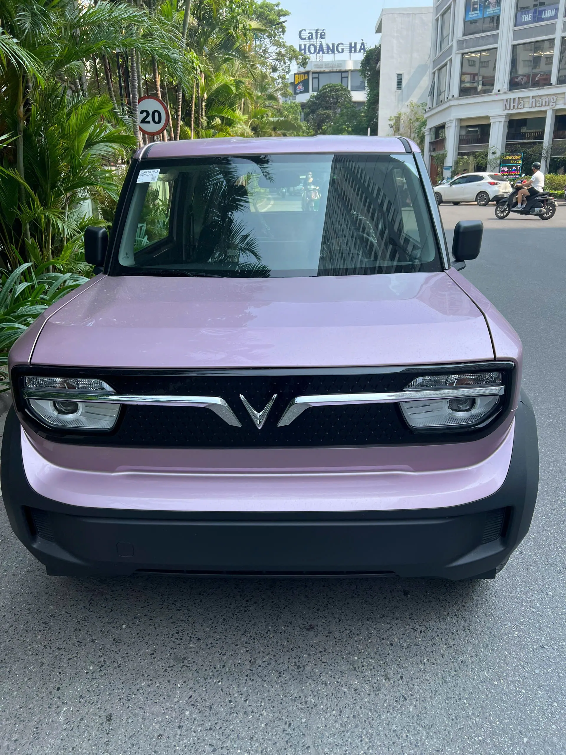 VinFast VF3 màu hồng tím