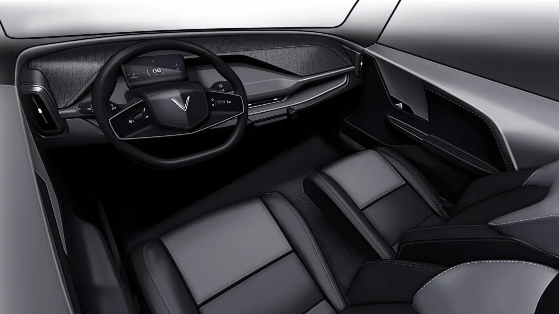 Nội thất VinFast VF3 với không gian rộng rãi