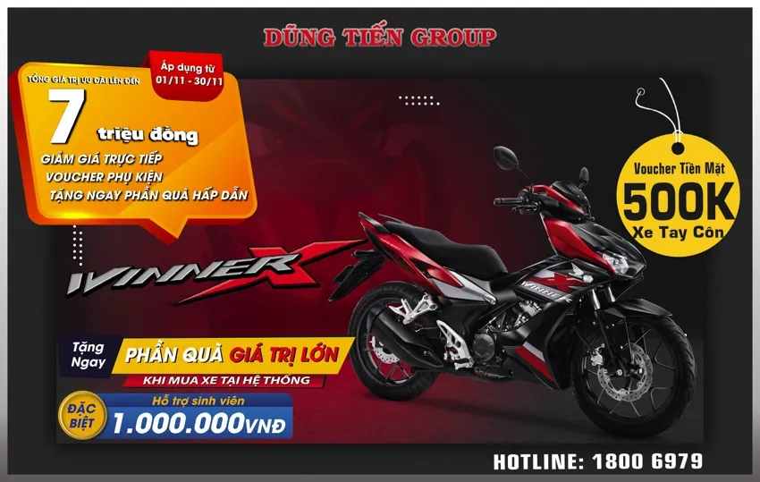 Khuyến Mại Honda Winner X Tháng 11 2021