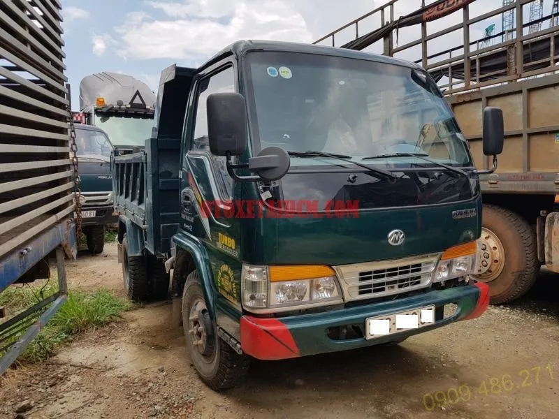 Hiện trạng nguyên bản của xe ben Chiến Thắng 3.5 tấn cũ đời 2017 đăng ký 2018