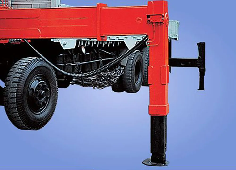 Hệ thống ga tay điều khiển trên xe cẩu 8 tấn