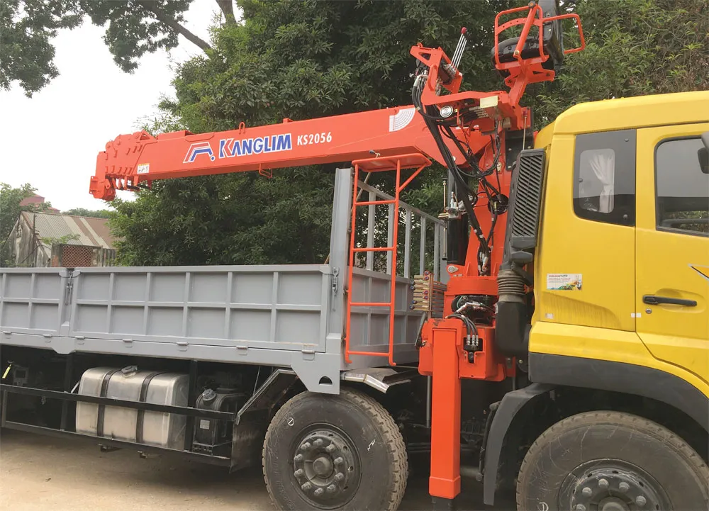 Kích thước thùng xe cẩu tự hành 8 tấn Dongfeng