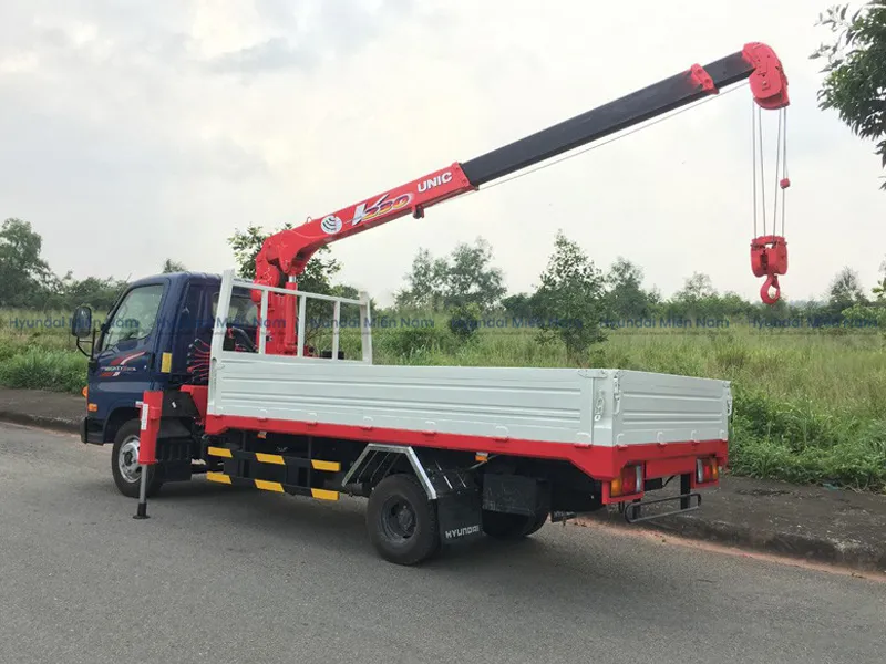 Thông số xe cẩu 2 tấn rưỡi với hệ thống khung gầm chassis gia cường