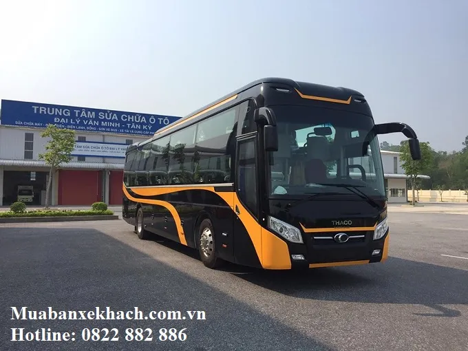 Xe khách giường nằm Thaco Mobihome cũ màu đỏ trắng sang trọng