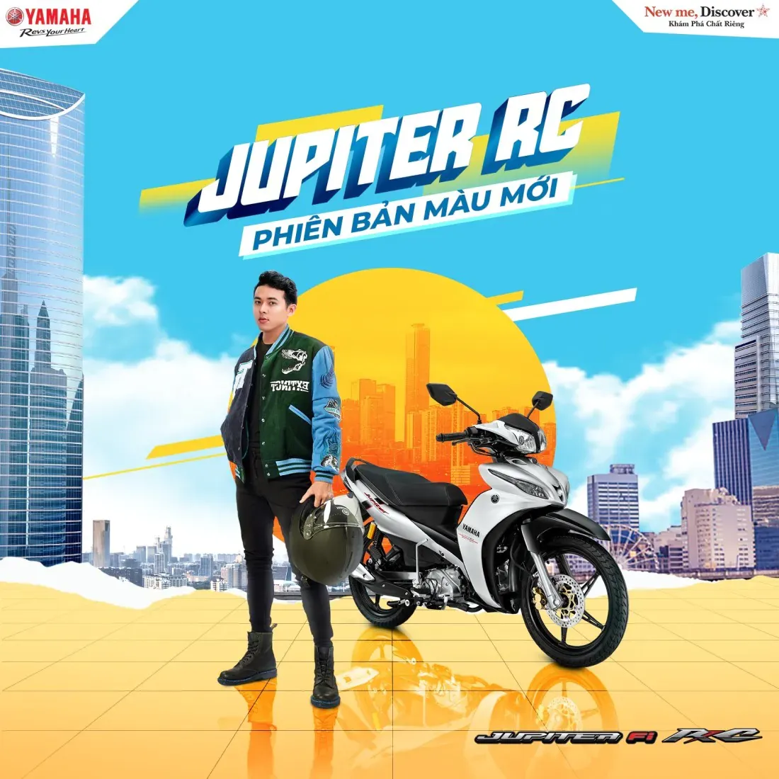 Yamaha Jupiter FI có kiểu dáng thời trang, thiết kế hiện đại cùng bảng màu độc đáo, cho phái mạnh tự tin khẳng định cá tính