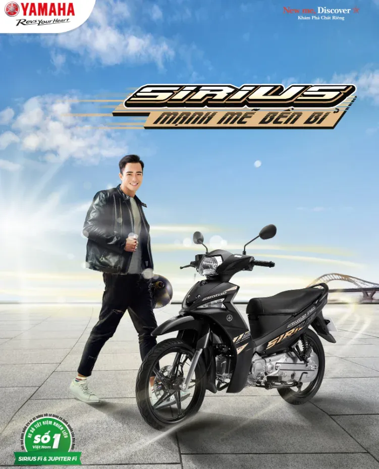 Yamaha Sirius với thiết kế nhỏ gọn, linh hoạt, dễ dàng điều khiển trên mọi địa hình và khả năng vận hành bền bỉ