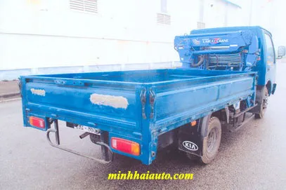 Mẫu xe cẩu tự hành 1 tấn hoạt động tại nội đô Hà Nội