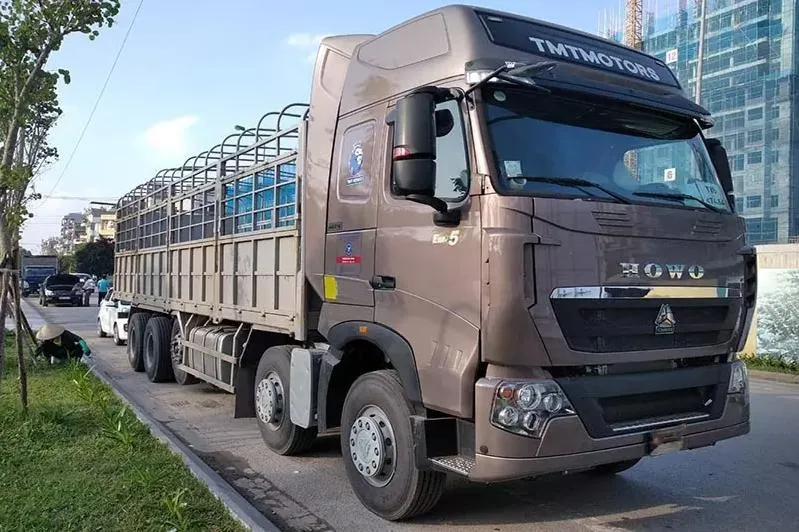Xe tải Howo T5G 4 chân 17.9 tấn sử dụng động cơ công nghệ MAN tiết kiệm nhiên liệu