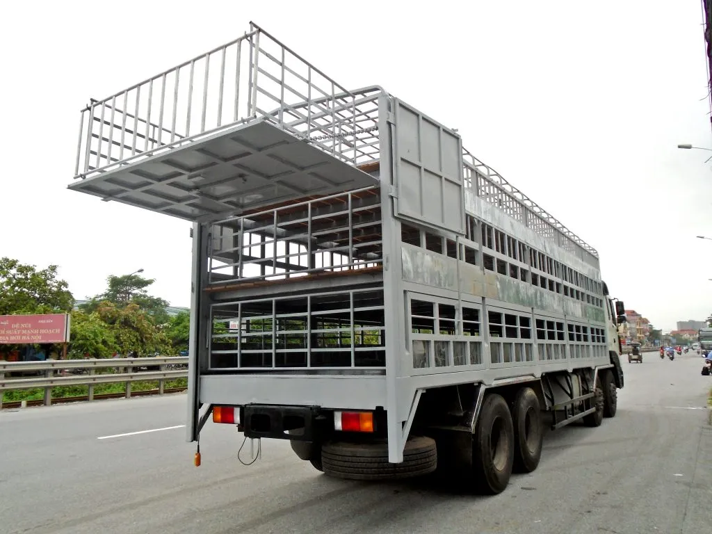 Thùng xe chở gia sút, gia cầm bằng Inox 304