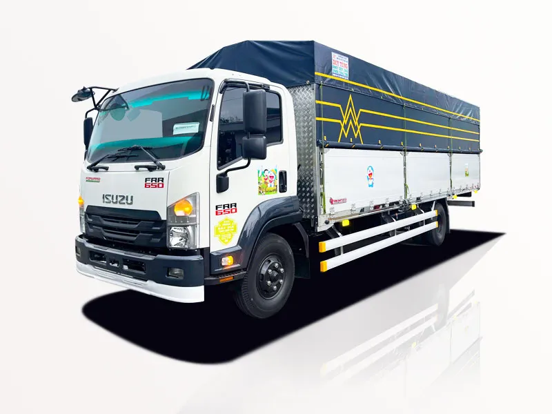 Xe tải Isuzu FRR90QE5 6.5 tấn thùng mui bạt